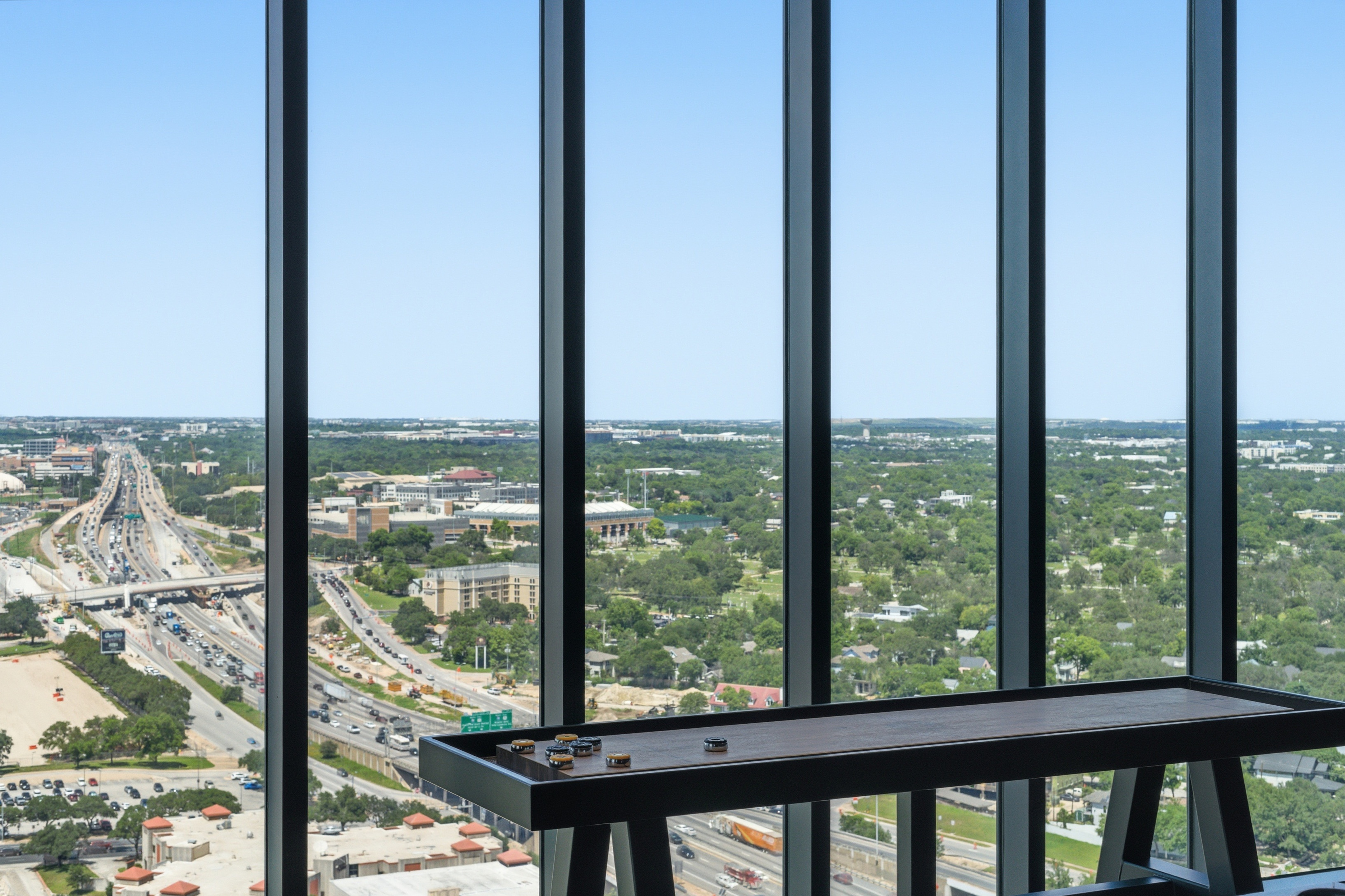 High-rise view shuffleboard