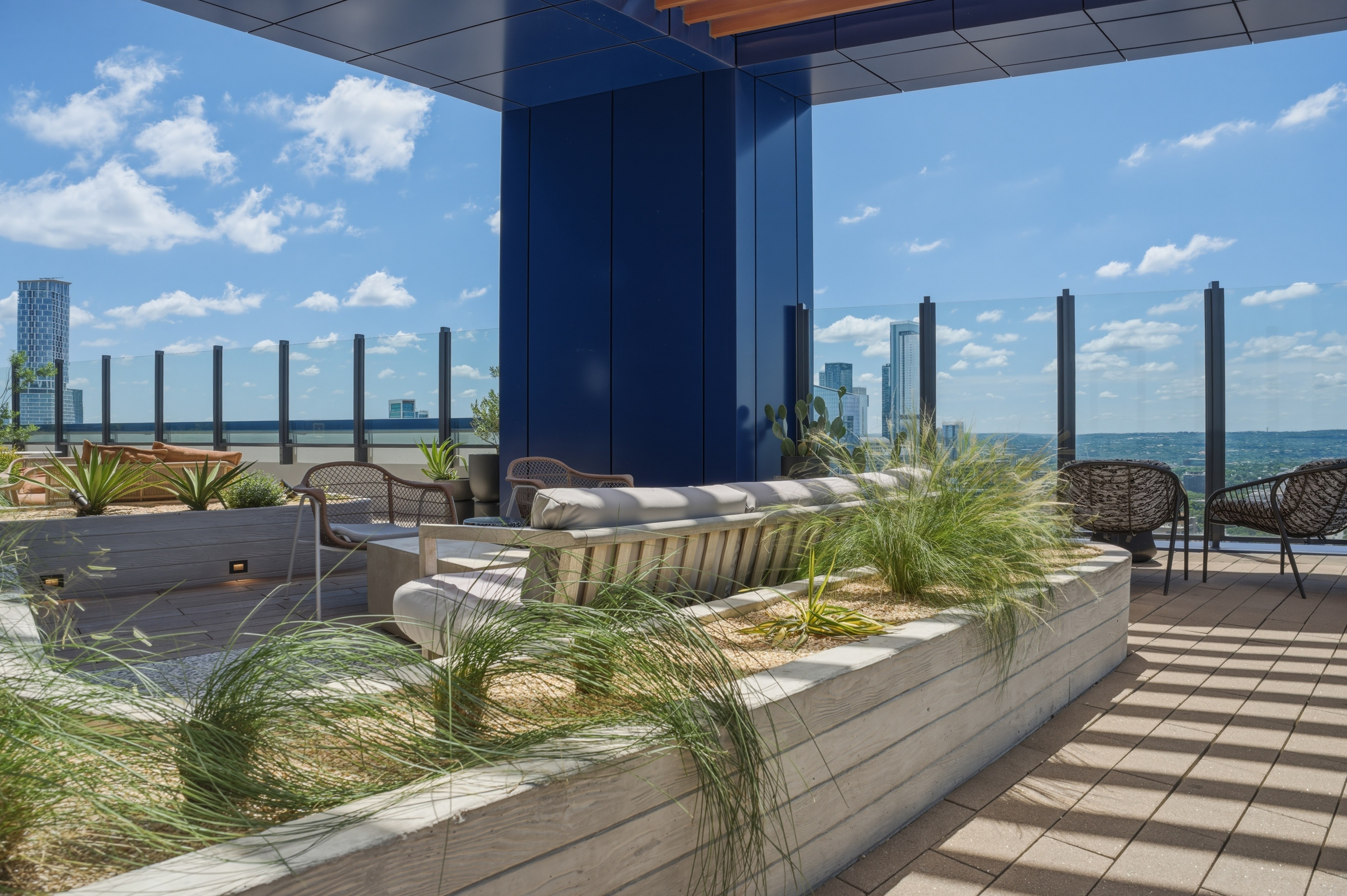 Rooftop terrace wide